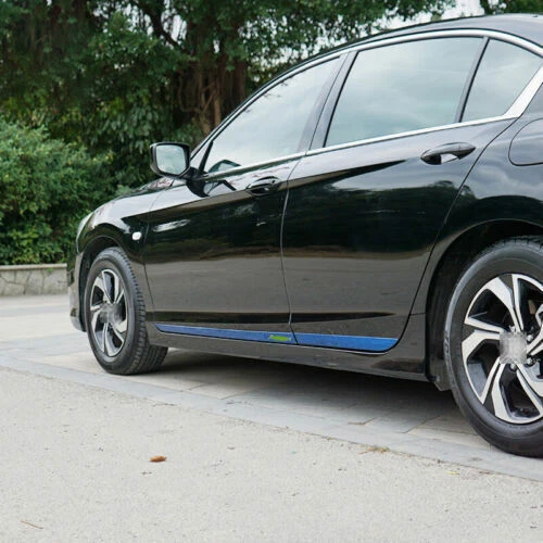 Molding Trim Body Guard Side Door For Honda Accord 9th 2014-2017 Blue Steel 4X - Image 2 of 4