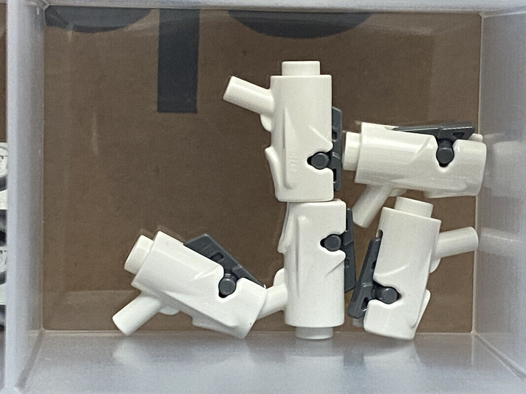 LEGO Parts - White Mini Blaster / Shooter with Trigger - No 15391c01 - QTY 5