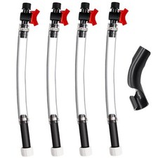 4PCS Racing Fuel Hose with Ball Valve Shut Off,Racing Fuel Jug Hose with Hose...
