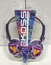 Koss Over Ear Wired Noise Isolation Headphones RUK50p Full-Size Cushioned NEON