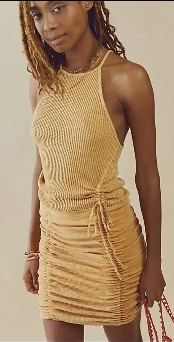 cheap casual summer dresses online TqaSer for Women 2024 Short Sleeve Solid Color Waist Shirred A-Line Dress at Amazon Women's Clothing store Womens sleeveless dress Season Brunch Dresses & Outfits Material:Solid Wood and Veneer MIAMI SAMPLE