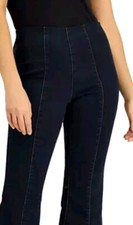 I.N.C. International Concepts Women's High-Rise Pull-on Flared Cropped Jeans, 16