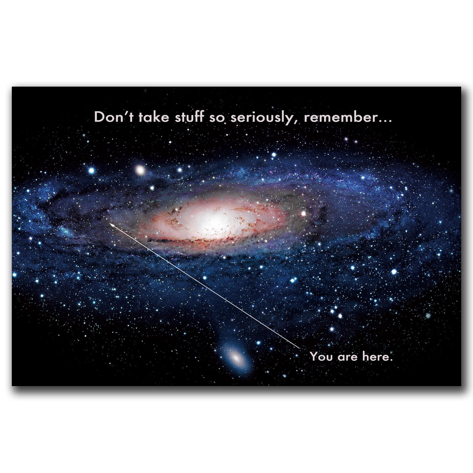 You Are Here Motivational Universe Galaxy Art Hot 24x36" FABRIC Poster