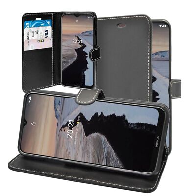 Für Nokia G20 Flip Book Geldbörse Folio PU Leder Gel Handyhülle Cover