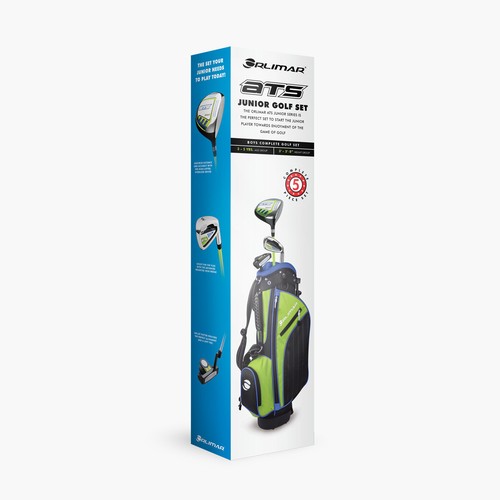 Orlimar Golf ATS Junior - BOYS - Lime/Blue Series Golf Complete Set - Ages 3-5 - Picture 7 of 7