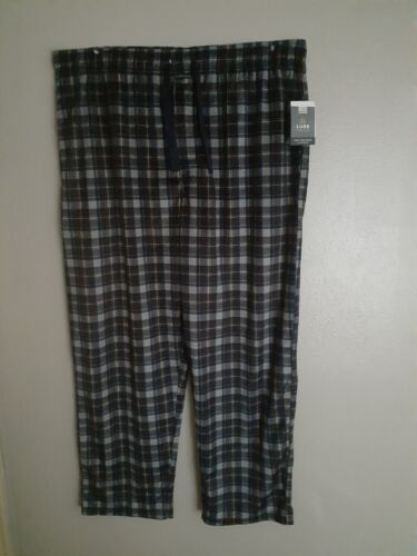 Van Heusen Sleepwear Pajama Pants Plaid Drawstring Pockets Size Large - Afbeelding 1 van 3