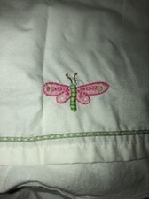pottery barn kids Lily dragonfly dust ruffle/bed skirt, crib, toddler bedding