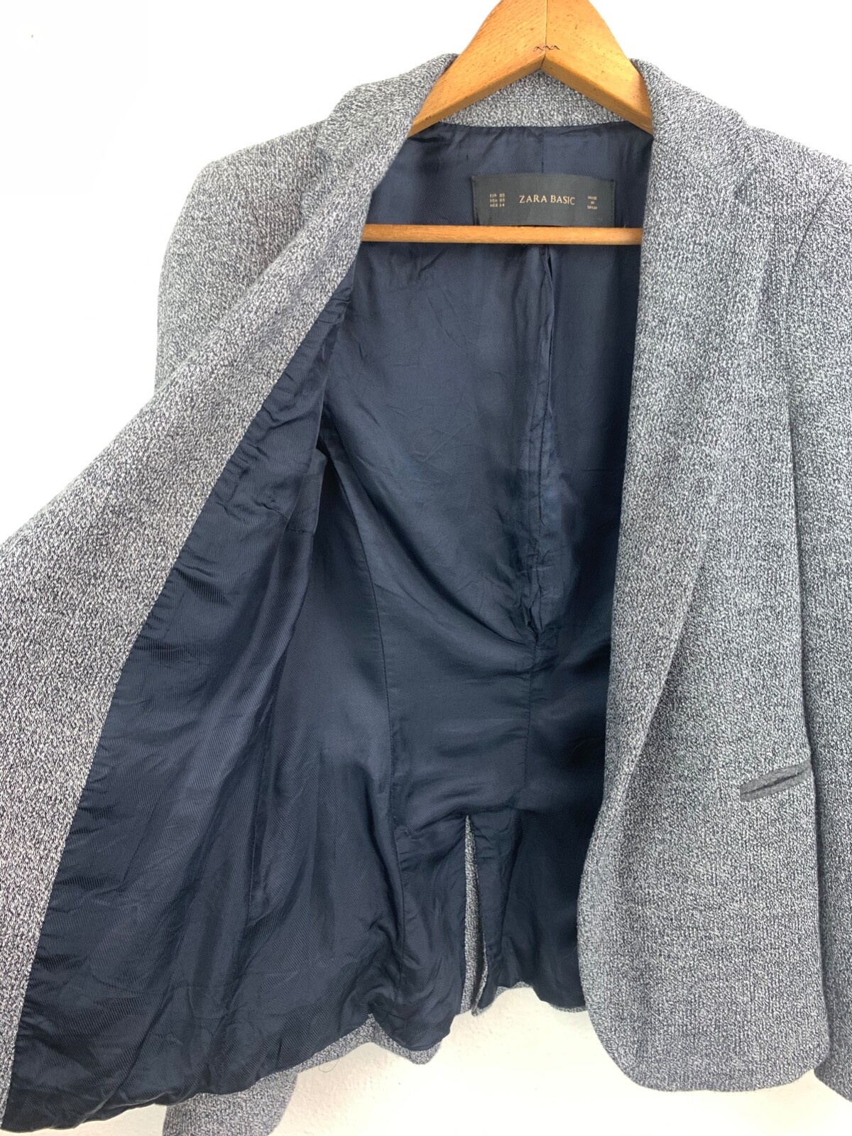 Zara Basic Blazer Jacket Womens Size XS One Butto… - image 2