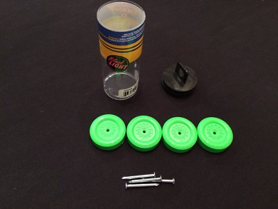 Matched Mold BSA Pinewood Derby Wheel / Axle Set (4) - YOU PICK COLOR