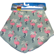 Pink Flamingo Dog Bandana Large 18 to 24 inches Triangle