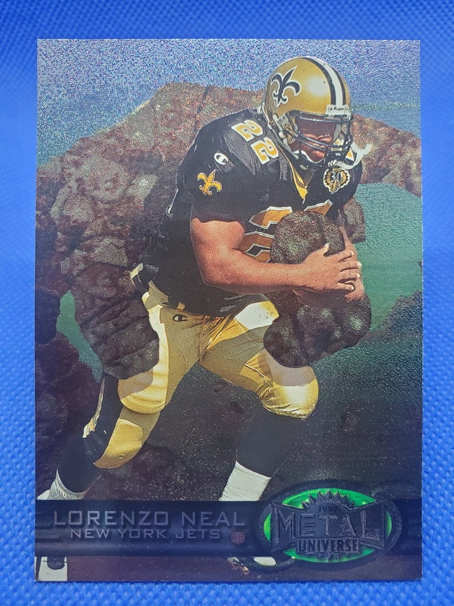 1997 Metal Universe LORENZO NEAL card #67 NEW YORK JETS Football