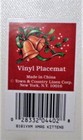 4 vintage Christmas Kitten design Plastic Placemats New with tags — photo 5