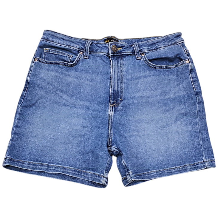 Lee Regular Fit High Rise Denim Jean Shorts 31