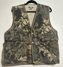 Vintage Game Winner Sportswear Duck Camo Hunting Vest Large Game Fowl Pouch S/M