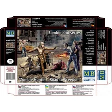MASTER BOX MB35175 Scale Figure Kit 1:35 Zombie Hunter - Road to Freedom
