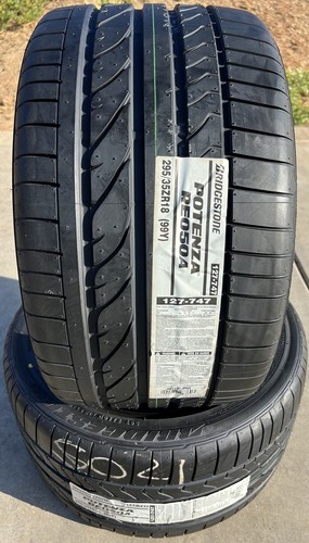 SET OF TWO BRAND NEW 295/35ZR18 (99Y) Bridgestone RE050A Tires 2953518 - Picture 4 of 12