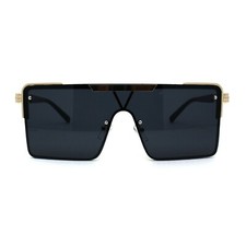 Mens Flat Top Mobster Mafia Luxury Sunglasses