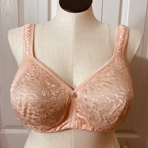Reggiseno Peach Bralette pizzo overlay stampa leopardata spalline imbottite taglia 44C Breezies - Foto 9 di 14