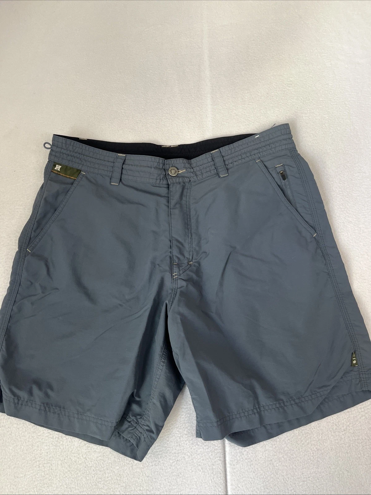 Howler Brothers Shorts Men 35 Horizon Hybrid Blue Nylon Ripstop EUC