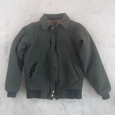Vintage LL BEAN Bomber Jacket in Military Gre...