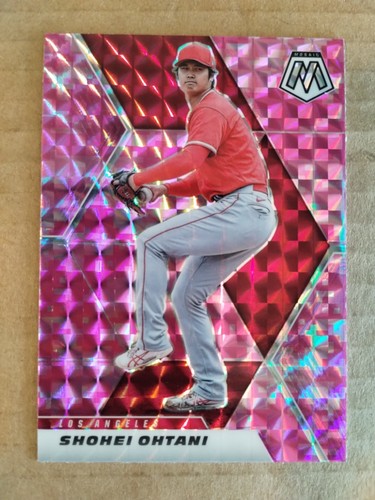 2021 Panini Mosaic - Shohei Ohtani #179 Pink Camo Mosaic Prizm