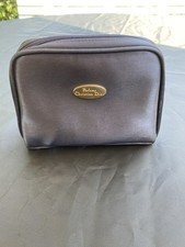Vintage CHRISTIAN DIOR Toiletry/Make-Up Zipper Bag Dark Blue L K L K 