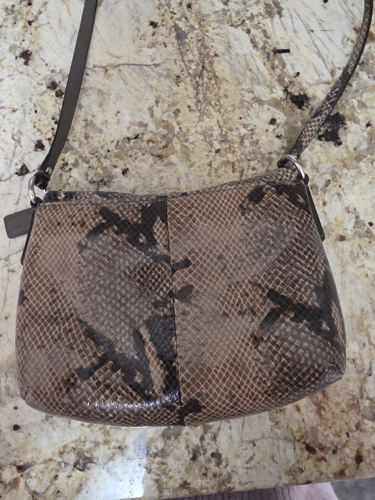 COACH Soho Python Embossed Leather Snakeskin Prin… - image 2