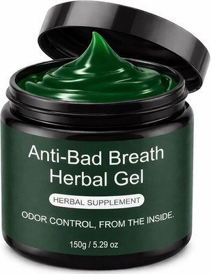 Anti-Bad Breath Herbal Gel Supplement, Internal Freshening Formula with Parsl...