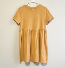 Urban Outfitters Women's Alexa Babydoll Dress Cotton Maize Yellow Size Medium