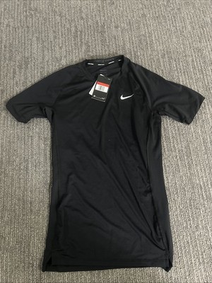 NIKE PRO TRAINING DRI-FIT SHORT SLEEVE BLACK T-SHIRT MENS SIZE LARGE DH4800-010