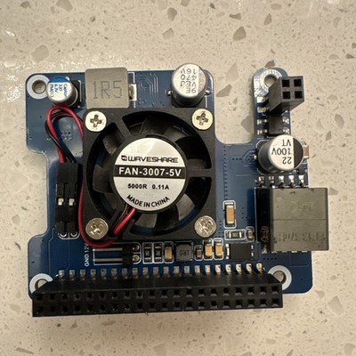 Waveshare PoE HAT (F) PoE HAT Add-On Board w/ PoE Support, Cooling Fan