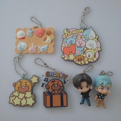 BTS BT21 Schlüsselanhänger 6er Set TinyTAN Maskottchen