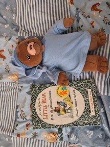 little bear in pajamas plush and little bear nick Jr book