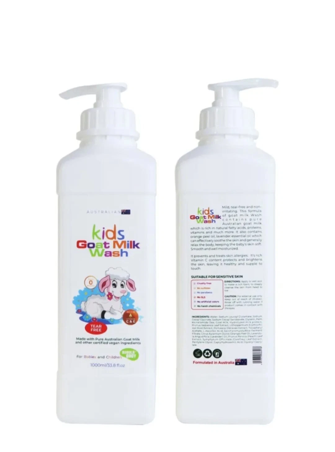 Bubula Australian Kids Goat Milk Baby Shower Gel 1000ml