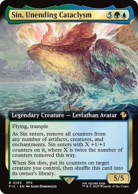 Sin, Unending Cataclysm (Extended Art) - 185 - NM - Commander: FINAL FANTASY