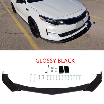 Front Bumper Lip Splitter Chin Spoiler ABS Body Kit S For KIA Optima K5 Stinger
