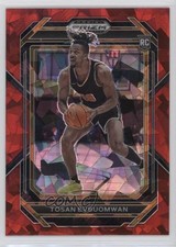 2023-24 Panini Prizm Draft Picks Red Ice Prizm Tosan Evbuomwan #11 17wc