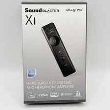 Creative Sound Blaster X1 USB DAC  Headphone Amplifier Hi-Res Super X-Fi SB-X-1