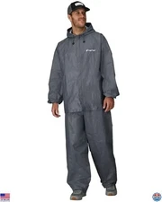 Men's Waterproof Breathable Rain Suit - Ultra-Lite 2-Layer Lightweight Gear