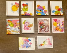 (Lot G) 10ct 1987 Filmation Popples Panini Italy Album Sticker Trading Card Lot