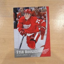 Upper Deck 2015-16 Star Rookies Dylan Larkin #12 Red Wings Rookie Card. rookie card picture