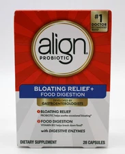 Align Probiotic Bloating and Gas Relief and Food Digestion 28 Capsules - 06/2026