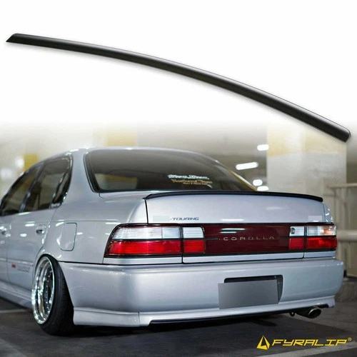 Fyralip Unpainted Trunk Lip Spoiler For Toyota Corolla E100 93-97