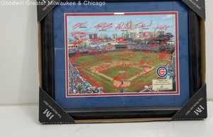 Chicago Cubs Framed 2013 Team Facsimile Signatures (NIB)
