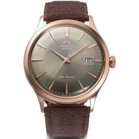 Orient Bambino Herren Automatik Uhr RA-AC0P04Y30B Braunes Zifferblatt Lederba...