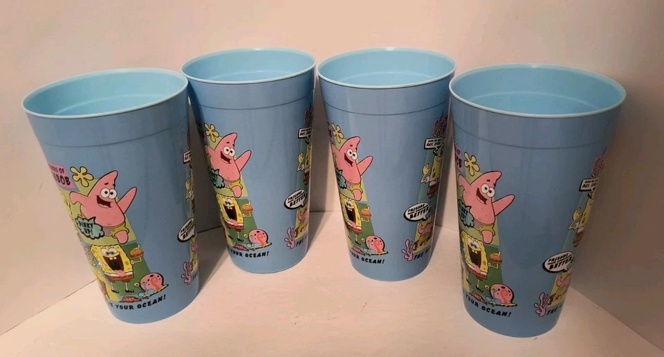 SpongeBob Squarepants & Patrick Star 22 oz. Plastic Cups Party Favor Set of 4 🆕 - Image 4 of 4