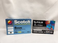 Scotch & Fuji P6-120, NTSC 8mm Videocassettes...