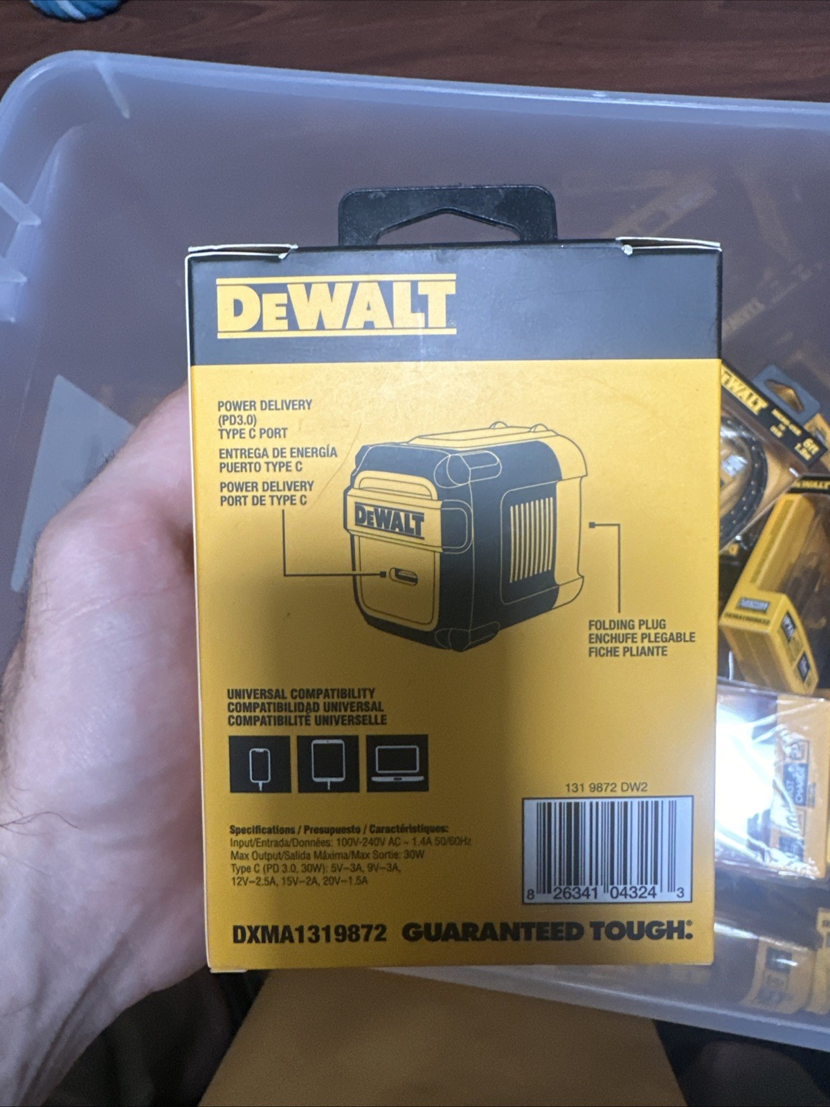 DeWalt 1 Port Worksite USB PD Charger DXMA1319872