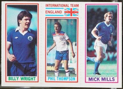 1981-82 Topps Footballer #35 / 167 / 26 Billy Wright/Phil Thompson/Mick Mills EX