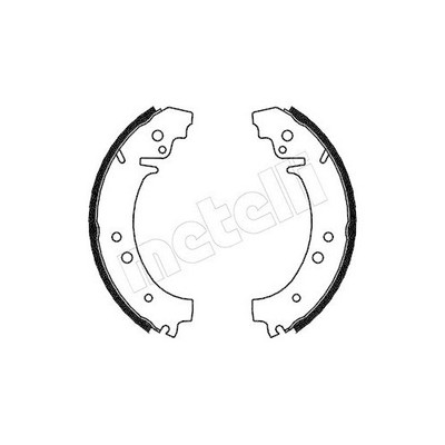 Bremsbackensatz Metelli 53-0060 für Fiat Lada Hinterachse